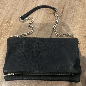 Black Clutch with Straps